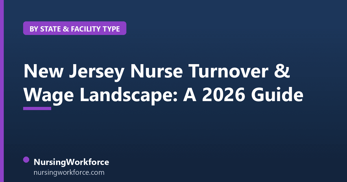 New Jersey Nurse Turnover & Wage Landscape: A 2026 Guide