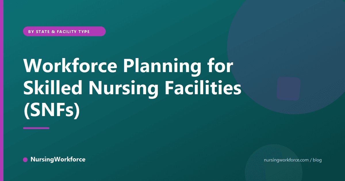Workforce Planning for Skilled Nursing Facilities (SNFs)